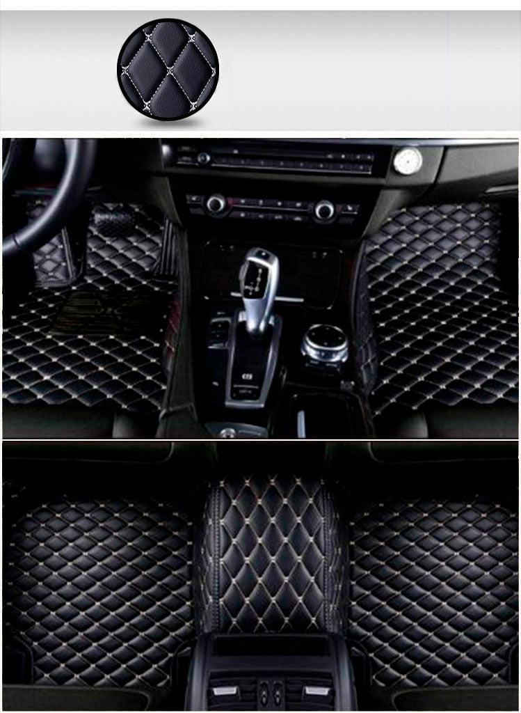 Floor Mats For Car, Truck & SUV Luxus Car Mats Custom All-Weather  Waterproof Diamond Auto Floor Liner Carpets Rugs Red